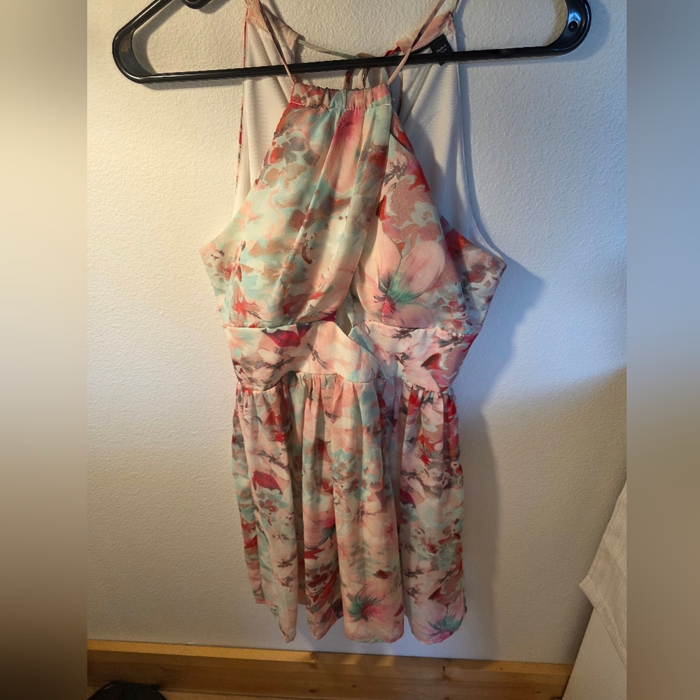 Floral Halter Dress